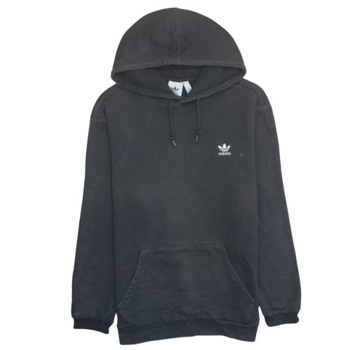 adidas Mens Black Pullover Hoodie L Regular Fit Fleece Sportswear