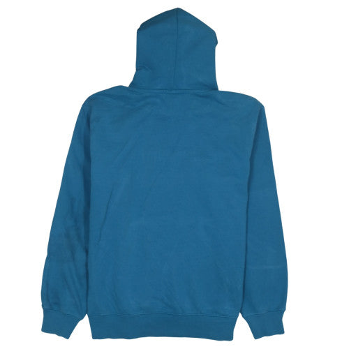 Carhartt Men's Blue Pullover Hoodie Size M Logo Streetwear Sweatshirt