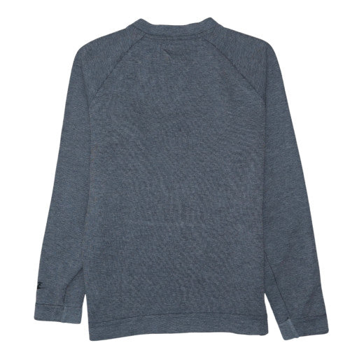 Nike Men's Grey Small Pullover Sweatshirt with Logo Pocket
