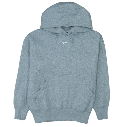 Nike Men's Grey Pullover Hoodie Small Fleece Logo Sweatshirt
