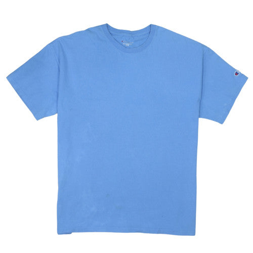 Champion Men's Blue 2XL Crew Neck Cotton T-Shirt