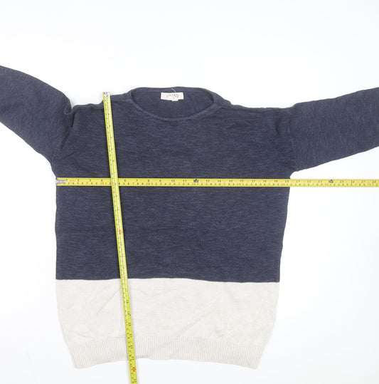FatFace Men’s Blue Cotton Wool Pullover Jumper L
