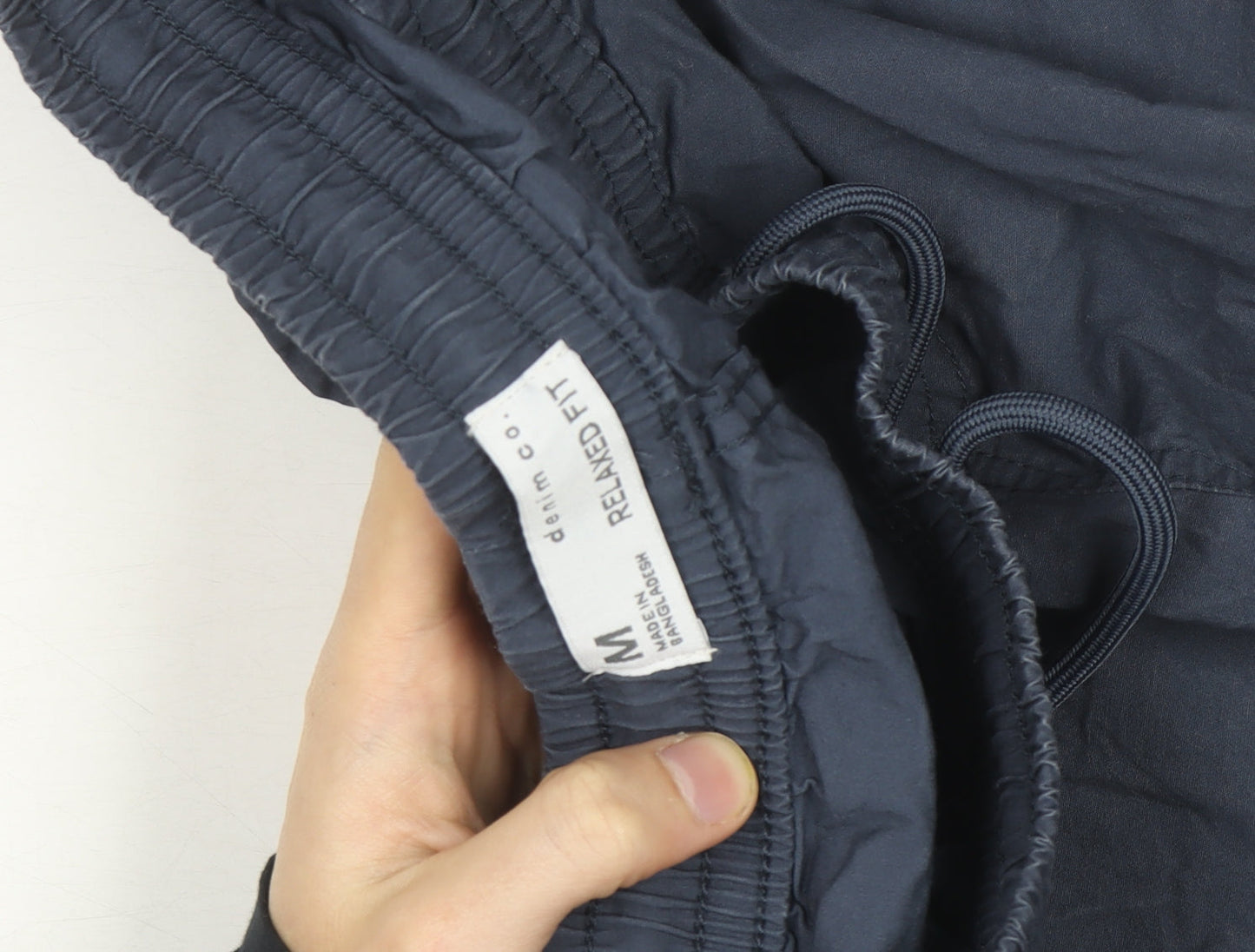 Denim Co. Men's Blue Cargo Trousers M Relaxed Fit Cotton