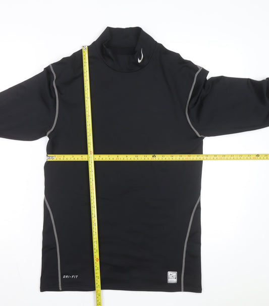 Nike Men's Black XL Pro Combat Dri-Fit Long Sleeve Compression Top
