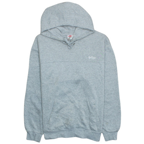 Additional front view of Lee Cooper Men's Grey Pullover Hoodie L Casual Classic Style