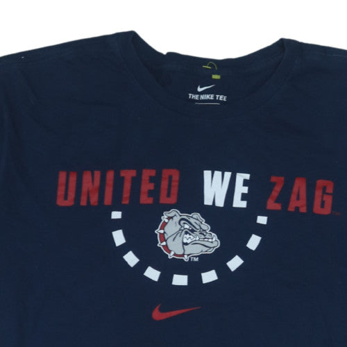 Nike Men's Blue 2XL Athletic Sports Graphic T-Shirt