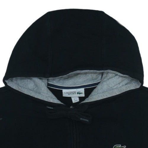 Lacoste Men’s Black Full Zip Hoodie M Hooded Fleece Sweatshirt