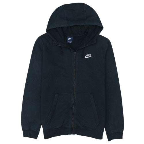 Nike Men’s Blue Full Zip Hoodie M Regular Fit Fleece Sweatshirt