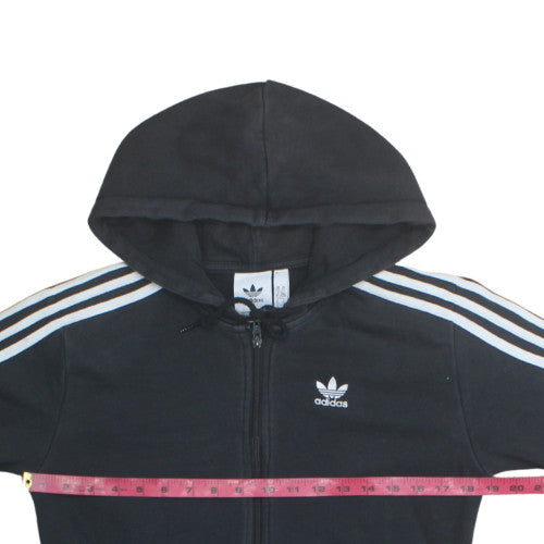 adidas Men's Black Full Zip Hoodie S Regular Fit Sportswear