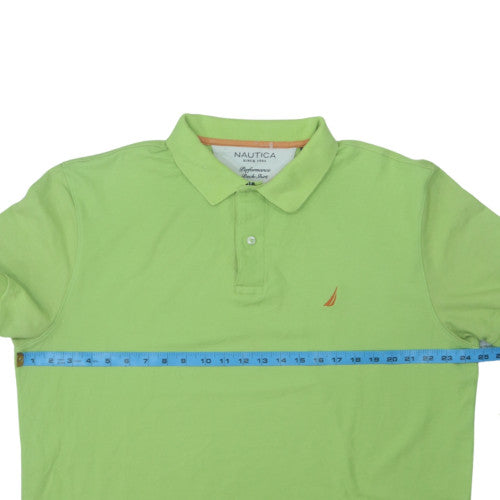 Nautica Men's Green Classic Fit Performance Polo Shirt XL