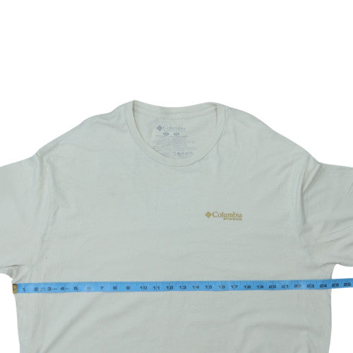 Columbia Men's White PHG Graphic Cotton T-Shirt Size L