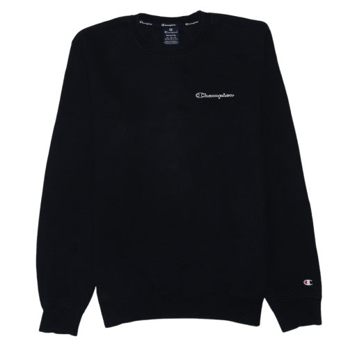 Champion Men's Black Medium Crew Neck Pullover Sweatshirt