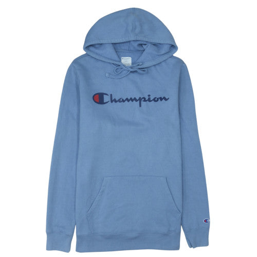 Champion Mens Blue Pullover Hoodie M Fleece Sportswear