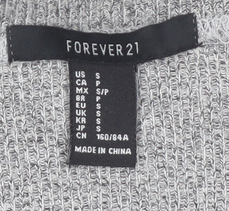 Forever 21 Women's Grey Knit Bodycon Dress Size S