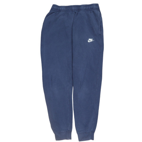 Nike Men's Blue Fleece Sweatpants S Regular Fit Tapered Joggers