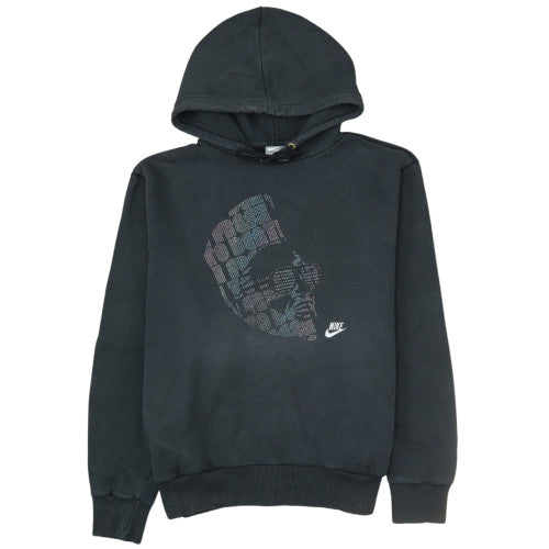 Nike Men's Black Pullover Hoodie M Graphic Print Sportswear
