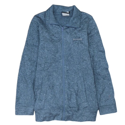 Columbia Womens Blue Full Zip Fleece Jacket Size M Outdoor Casual