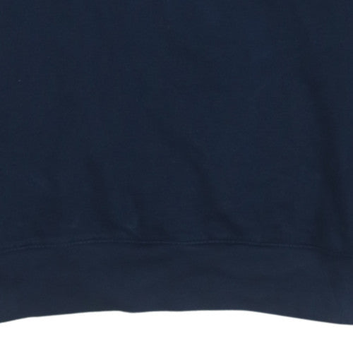 Ralph Lauren Women Navy Blue Cotton Crew Neck Sweatshirt M