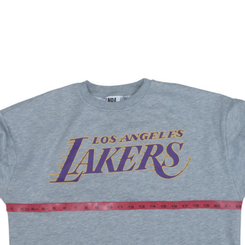 NBA Los Angeles Lakers Grey Crew Neck Sweatshirt Womens XS