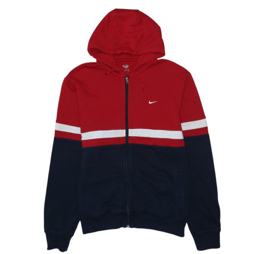 Nike Men's Red Full Zip Hoodie Sweatshirt XL Sports Fleece