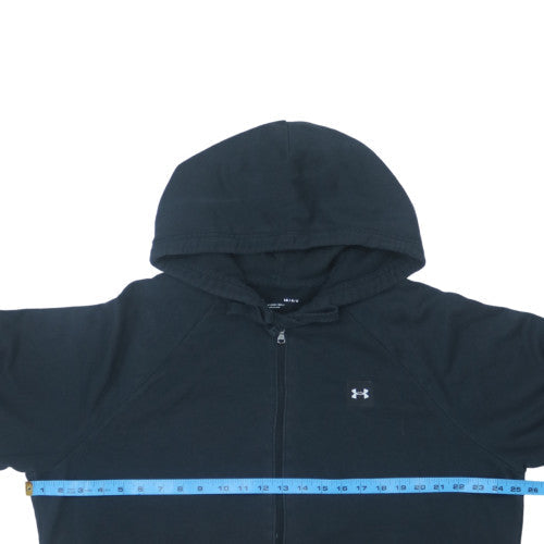 Under Armour Men's Black Full Zip Hoodie Size L Relaxed Fit Fleece
