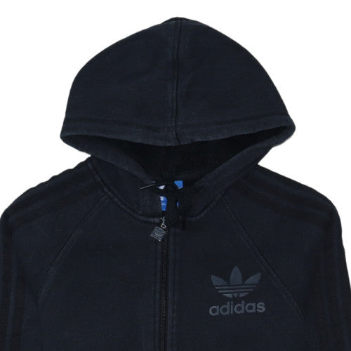 Additional view of Adidas Women's Black XS Full Zip Hoodie with Logo Detail