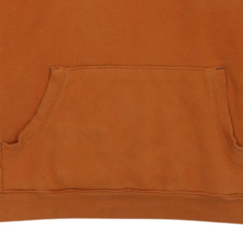 Additional view of Columbia boys’ orange xl pullover fleece hoodie with logo and pockets