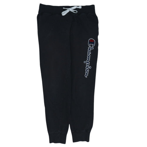 Champion Men's Black Medium Jogger Sweatpants with Logo