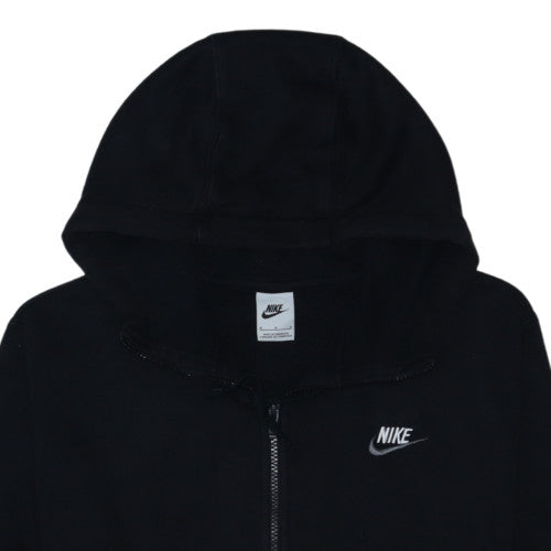 Nike Men Black Full Zip Hoodie Fleece Sweatshirt M