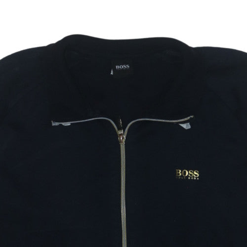 Hugo Boss Men's Black Gold Logo Track Jacket Size L Full Zip