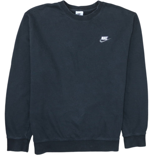 Nike Men's Black Crew Neck Pullover Sweatshirt M Regular Fit