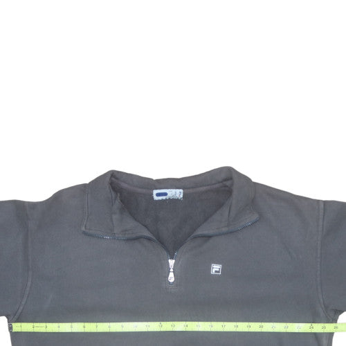 Fila Men's Black XL 1/2 Zip Fleece Sweatshirt