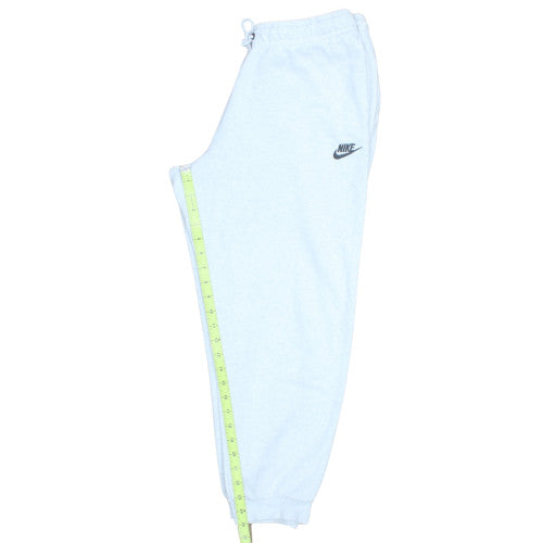 Nike Women's White L Fleece Tapered Sweatpants with Logo