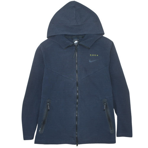 Nike Men’s Blue Full Zip Hoodie L Logo Fleece Sportswear