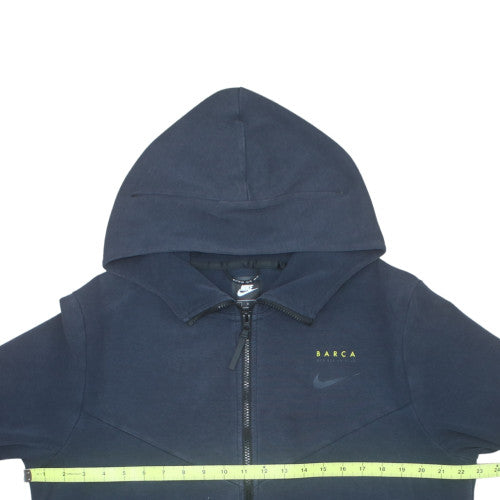 Nike Men’s Blue Full Zip Hoodie L Logo Fleece Sportswear
