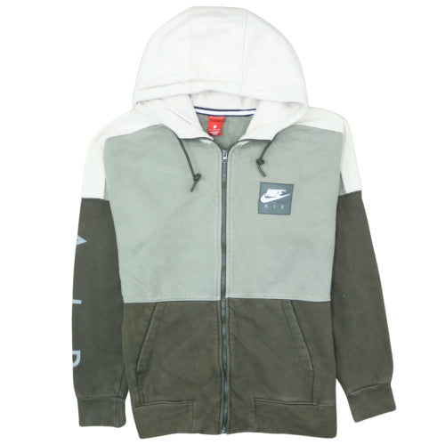 Nike Air Women's Green Colourblock Full Zip Hoodie Size L
