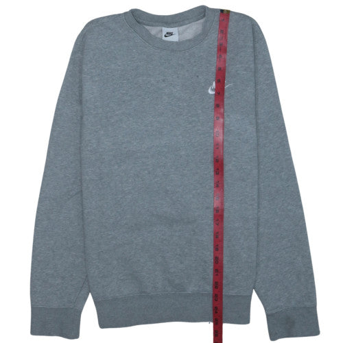 Nike Men's Grey XS Crew Neck Pullover Fleece Sweatshirt