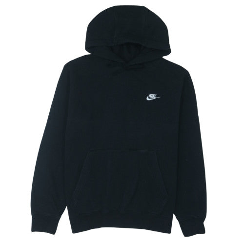 Nike Mens Black Pullover Hoodie M Regular Fit Fleece Sweatshirt