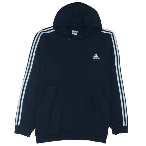 adidas Mens Black 2XL Pullover Hoodie with Logo Sports Style