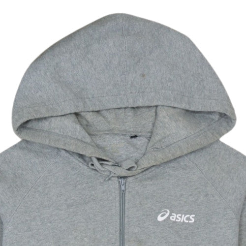 Additional view of Asics Men's Grey Full Zip Hoodie XL Sports Fleece