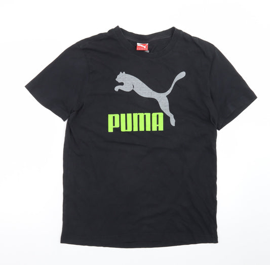 Puma Men's Black Graphic Sports T-Shirt Size M