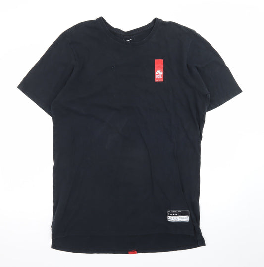 Nike Men's Black Air Graphic Regular Fit Cotton T-Shirt Size L