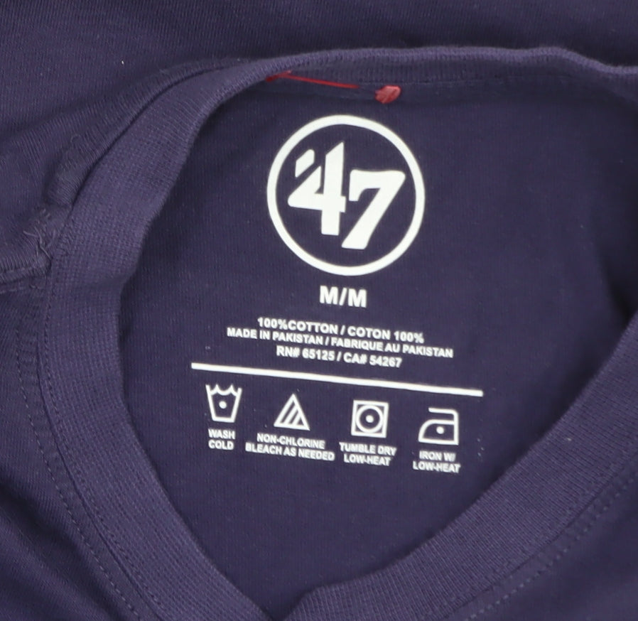 47 Brand Men's Blue New England Patriots Long Sleeve T-Shirt M