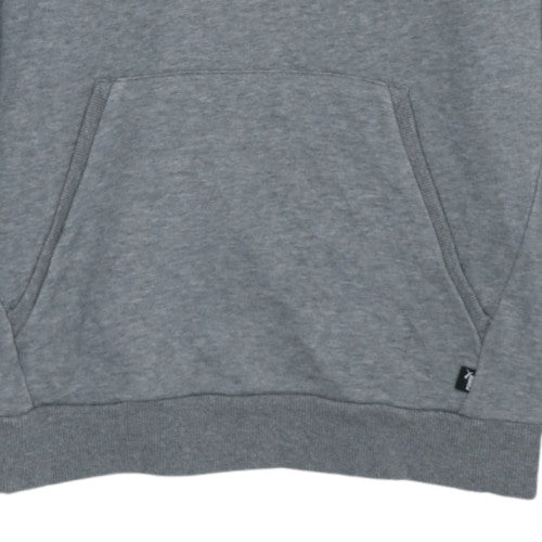 Puma Mens Grey Regular Fit Pullover Hoodie Size M
