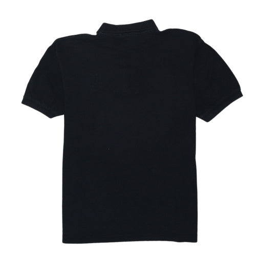 UEFA Champions League Mens Black Polo Shirt L Embroidered FCB Badge