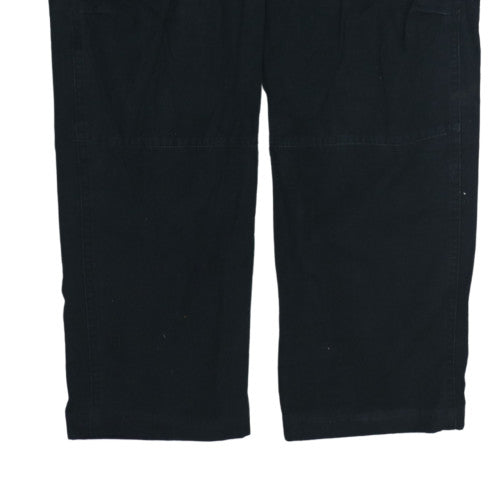 Nike Men's Black Cargo Trousers S Regular Fit Elastic Waist