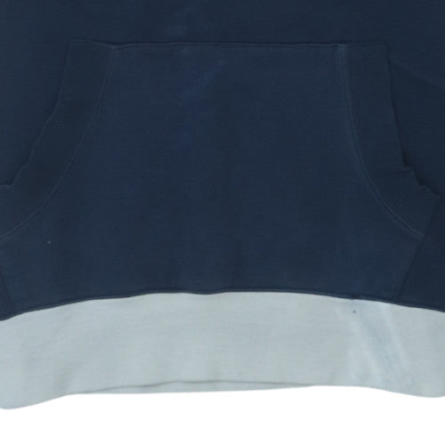 Canterbury Men's Blue Pullover Rugby Hoodie Size L Cotton Blend