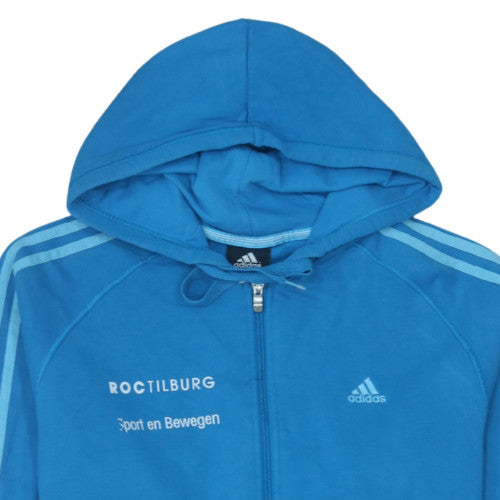 Additional view of Adidas Men's Blue Full Zip Hoodie, size M, Sportswear