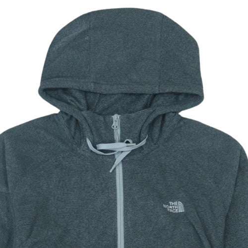 The North Face Unisex Grey Fleece Hooded Full Zip Jacket XL