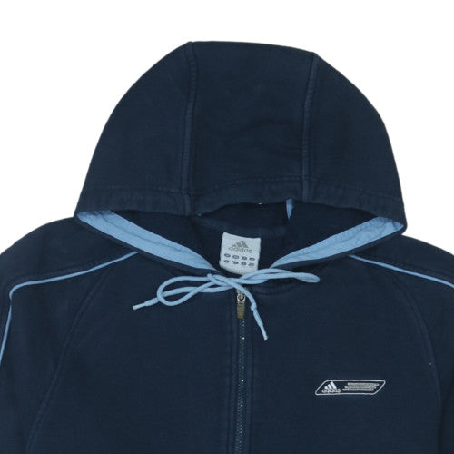 Additional view of adidas Men's Blue Full Zip Fleece Hoodie, size L, Sportswear